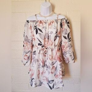 Floral Drop Shoulder Blouse
